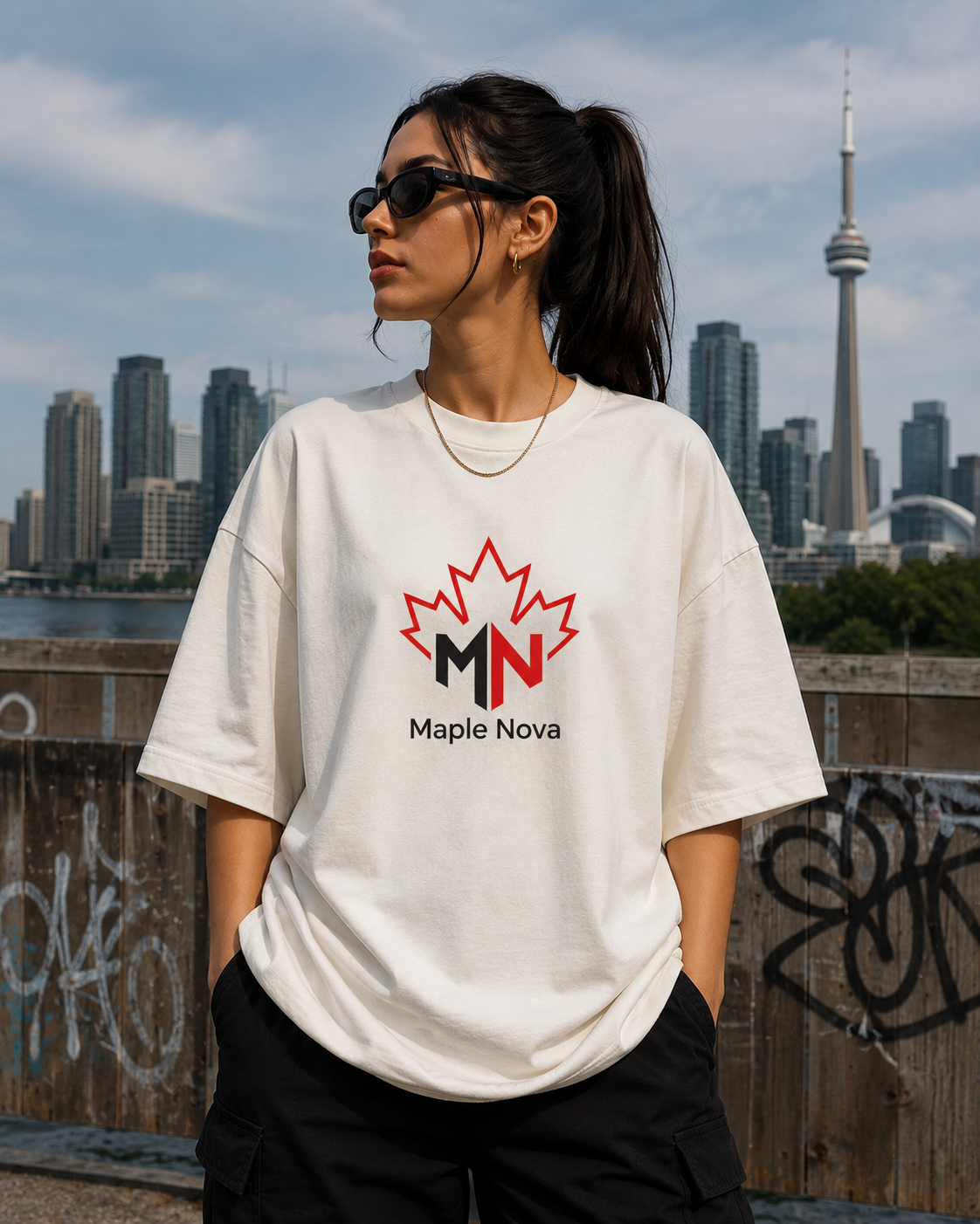 Women's Oversized Tee – Off White