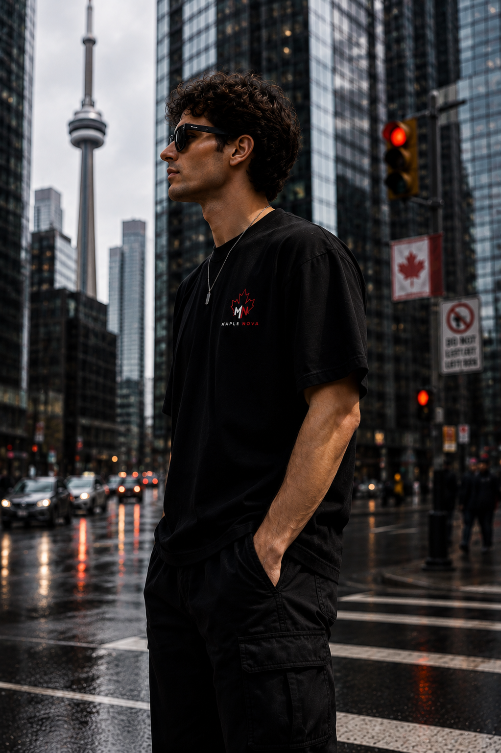 Oversized Tee – Jet Black