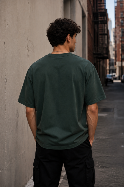 Oversized Tee – Forest Green