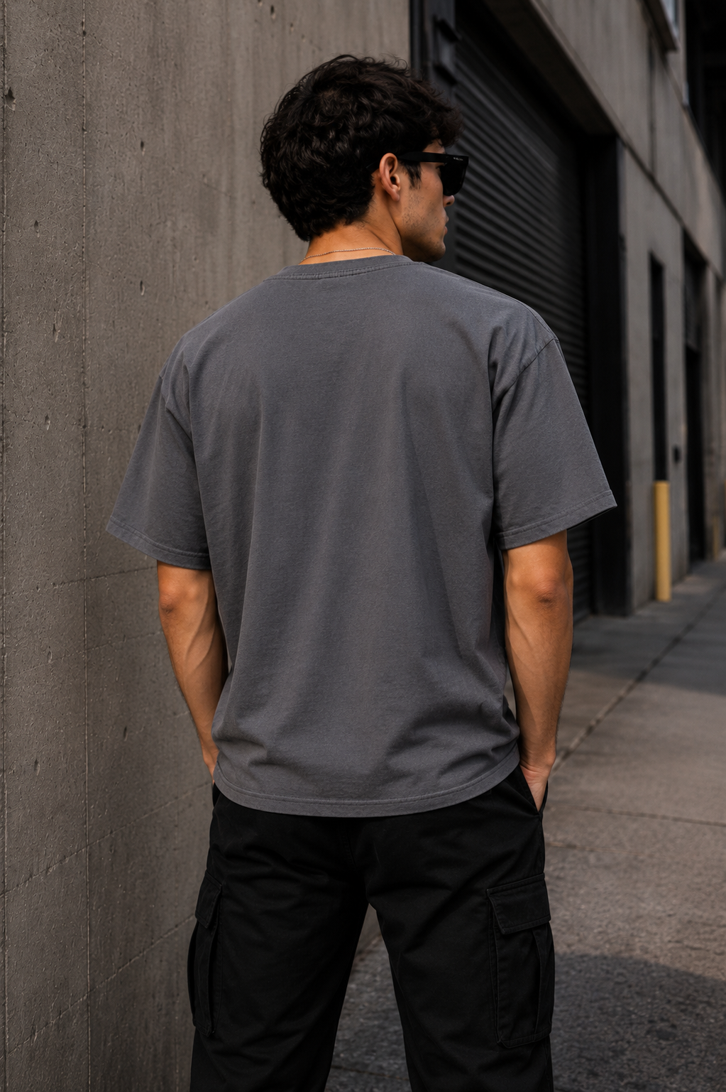 Oversized Tee – Charcoal Grey