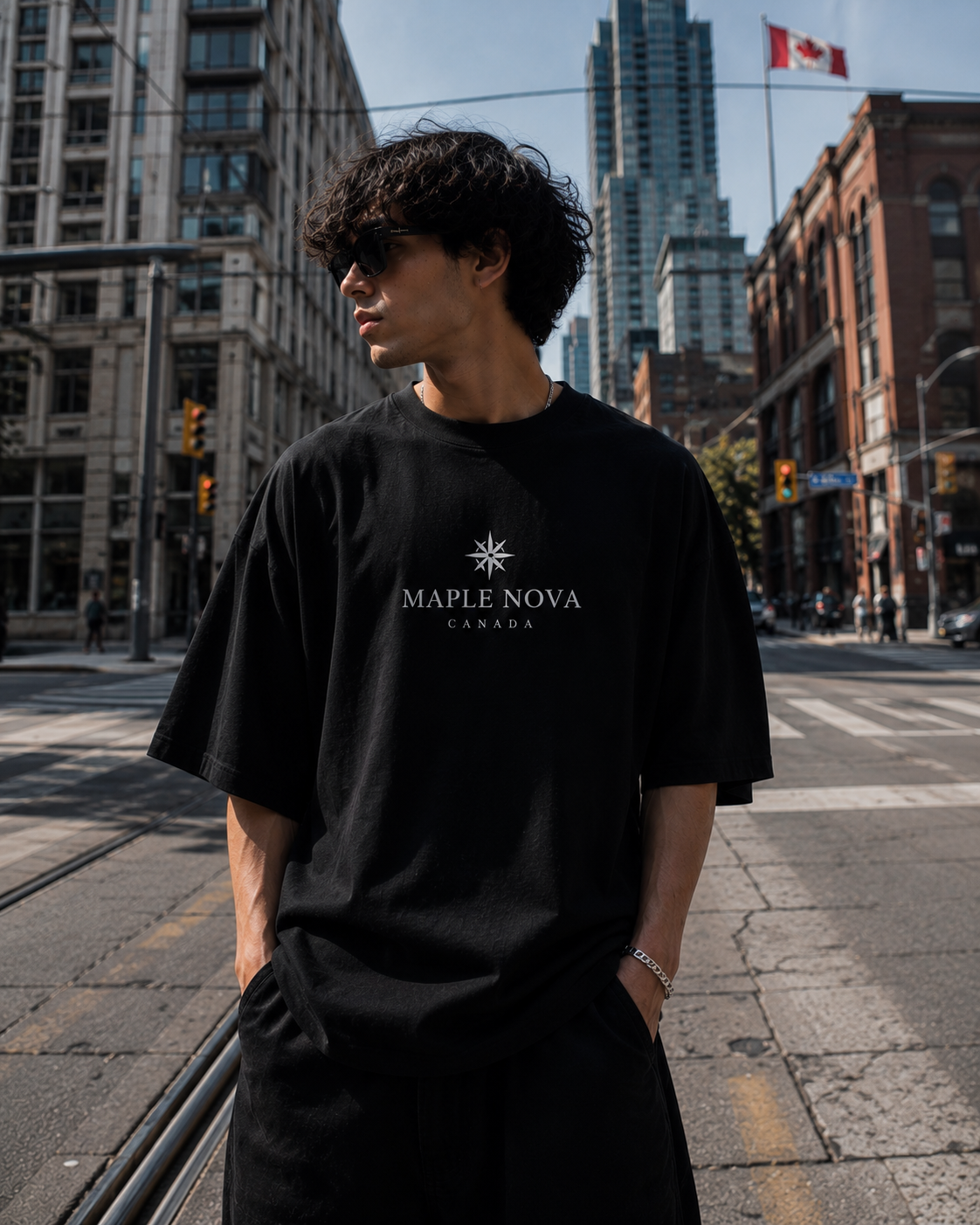Oversized Tee – Jet Black